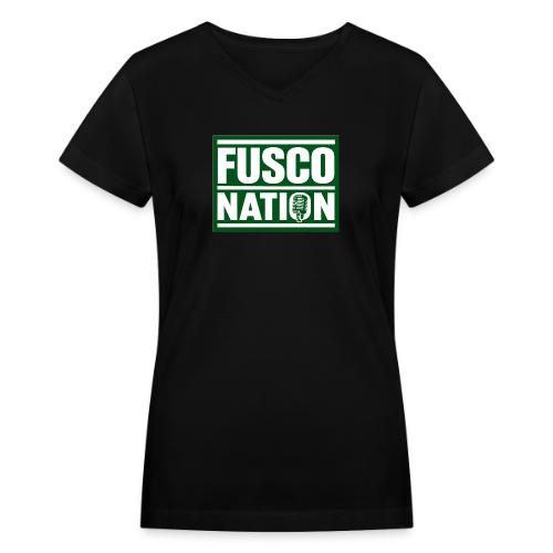 Fusco Nation (Official Seal) - Women's V-Neck T-Shirt