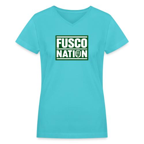 Fusco Nation (Official Seal) - Women's V-Neck T-Shirt