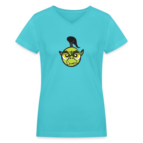 Warcraft Baby Orc - Women's V-Neck T-Shirt