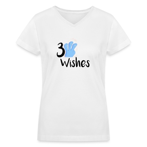 3 Wishes Abstract Design. - Women's V-Neck T-Shirt