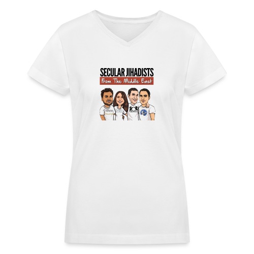 Secular Jihadists from the Middle East - Women's V-Neck T-Shirt