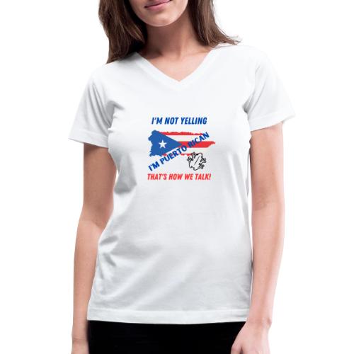 T-shirt ne criant pas - T-shirt avec encolure en V pour femmes