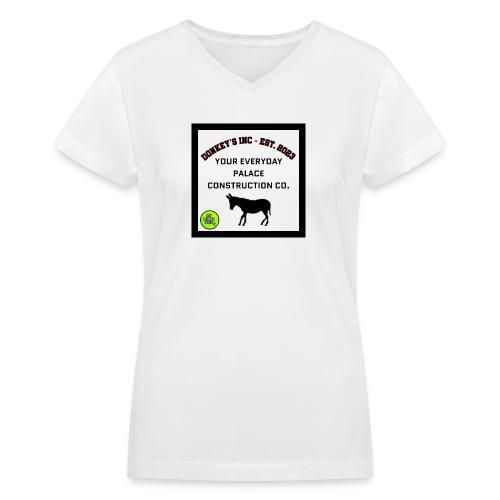 Donkeys INC. 2024 Palace Version - Women's V-Neck T-Shirt