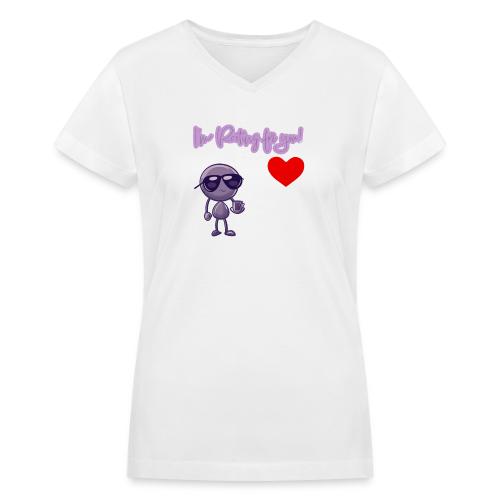 Smoon City 18_I'm Rooting For You Too - Women's V-Neck T-Shirt