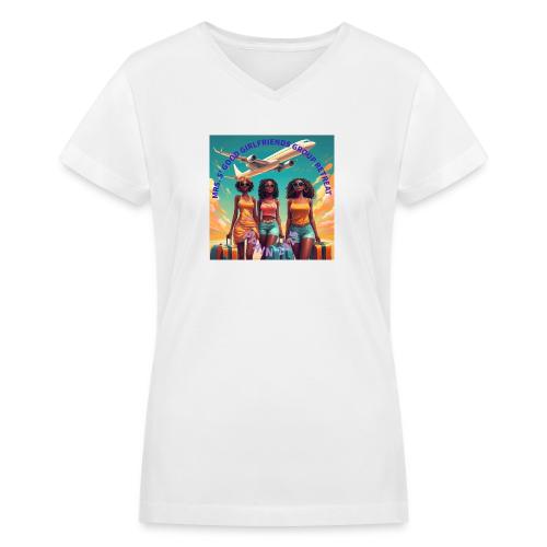 Mrs. S' Good Girlfriends Group Retreat - Women's V-Neck T-Shirt