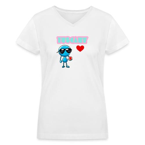 Smoon City_Tuscany - Women's V-Neck T-Shirt