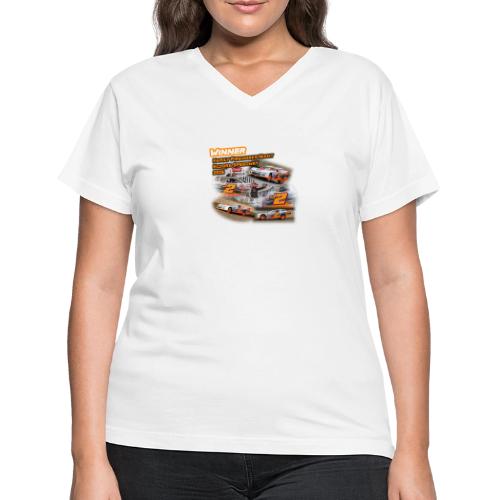 Rob Trent Eldora Speedway FFN#1 Design 2 - Women's V-Neck T-Shirt