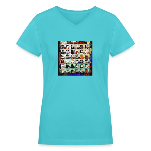 Demiurge Meme Grid - Women's V-Neck T-Shirt