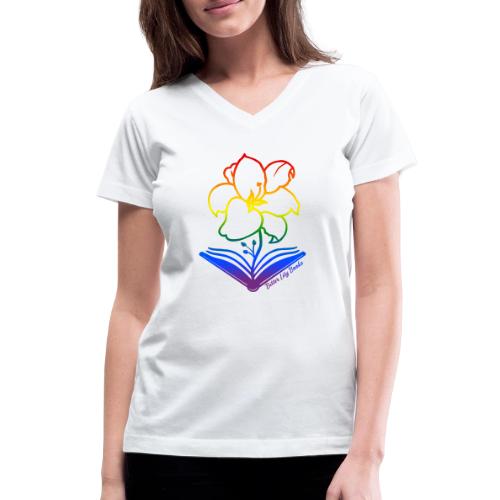 Bitter Lily Books - Pride - Women's V-Neck T-Shirt