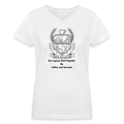 Sarcastic Mom T-Shirt, Mug - Women's V-Neck T-Shirt