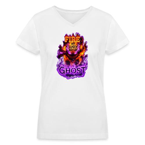 The Fire Ghost 26 - Women's V-Neck T-Shirt