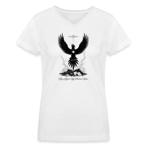 The Phoenix of Renewal T-Shirt - Women's V-Neck T-Shirt