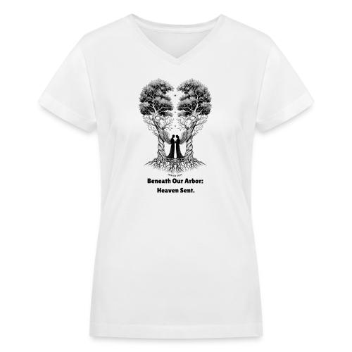 Angelic Guardian T-Shirt, Mug - Women's V-Neck T-Shirt