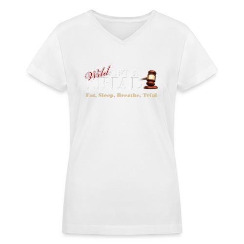 WAT - Eat, Sleep, Breathe, Trial - SALMON EDITION - Women's V-Neck T-Shirt