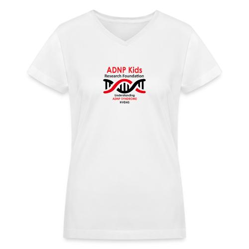 ADNP KIds Research Foundation LOGO square 2 - Women's V-Neck T-Shirt