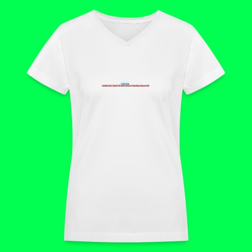my original quote - Women's V-Neck T-Shirt