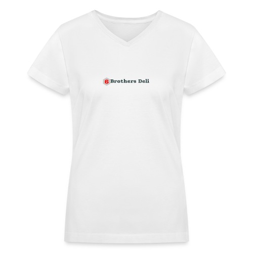 6 Brothers Deli - Women's V-Neck T-Shirt