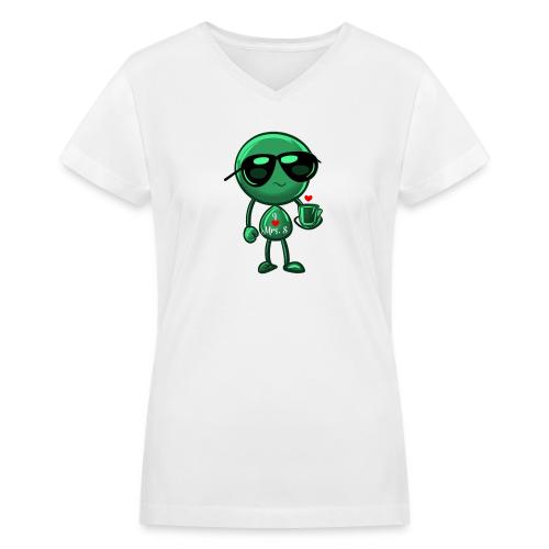 Smoon_I love Mrs S Green - Women's V-Neck T-Shirt