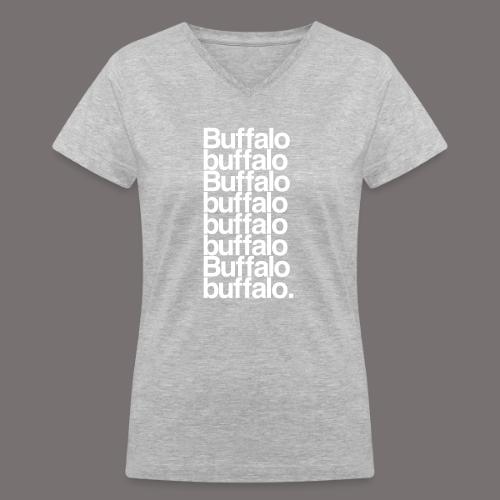Buffalo buffalo Buffalo - Women's V-Neck T-Shirt