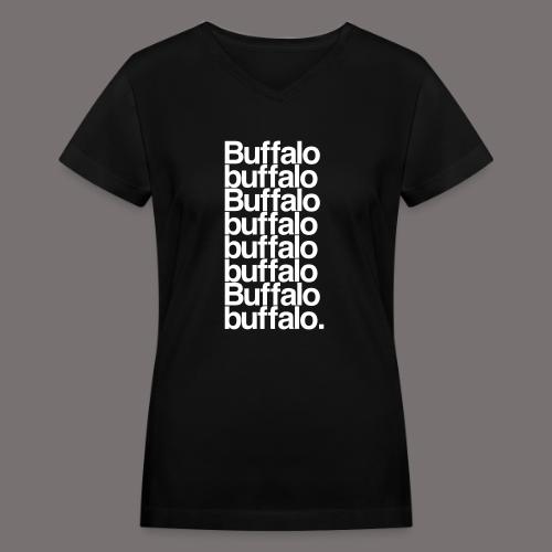 Buffalo buffalo Buffalo - Women's V-Neck T-Shirt