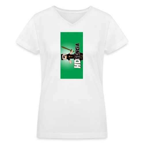 iphone5green - Women's V-Neck T-Shirt