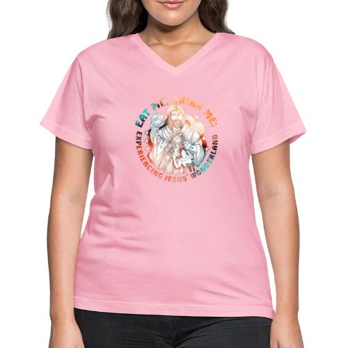 Eat Me Drink Me Podcast original logo - Women's V-Neck T-Shirt