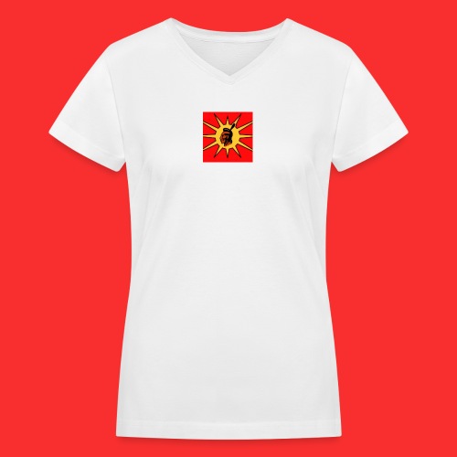 RED-WARRIORS - Women's V-Neck T-Shirt