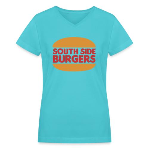 South Side Burgers - Women's V-Neck T-Shirt