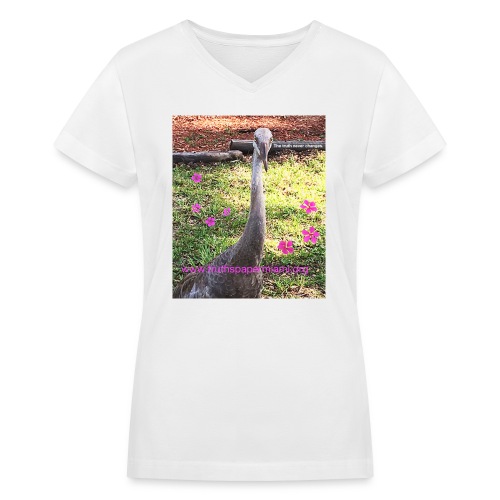 Sand Crane Days - Women's V-Neck T-Shirt