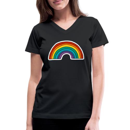 Rainbow - Women's V-Neck T-Shirt