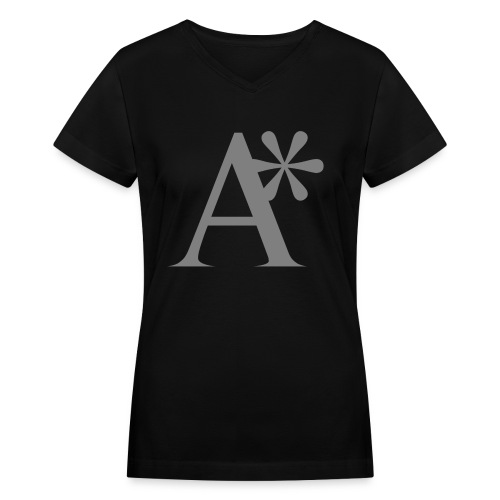 A* logo - Women's V-Neck T-Shirt