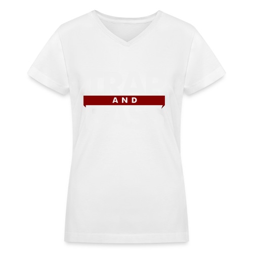 White TNB PNG - Women's V-Neck T-Shirt