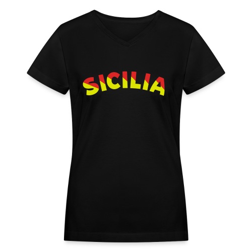 SICILIA - Women's V-Neck T-Shirt
