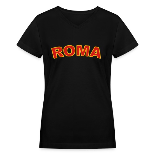 roma_2_color - Women's V-Neck T-Shirt
