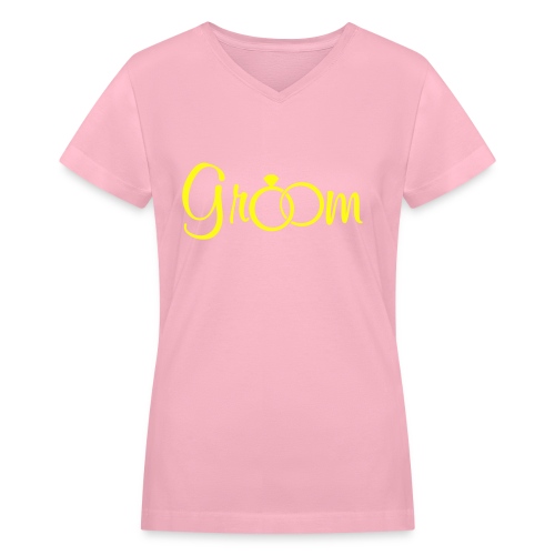 Groom - Weddings - Women's V-Neck T-Shirt