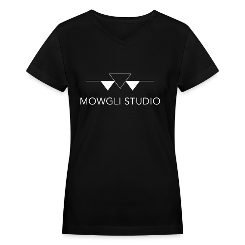 Mowgli Studio Logo - Women's V-Neck T-Shirt