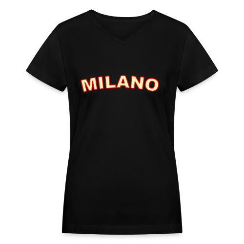 milano_2_color - Women's V-Neck T-Shirt