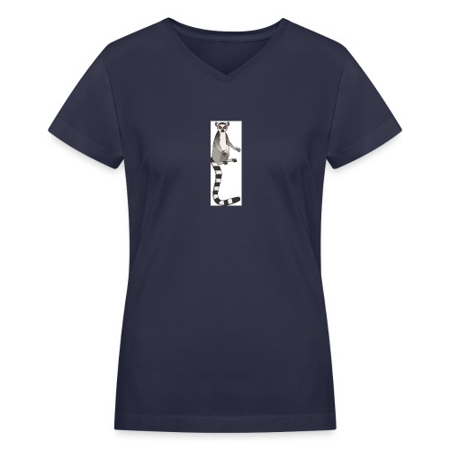 John Cleese Lemur - Women's V-Neck T-Shirt