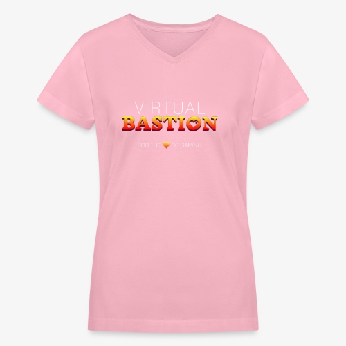 Virtual Bastion: For the Love of Gaming - Women's V-Neck T-Shirt