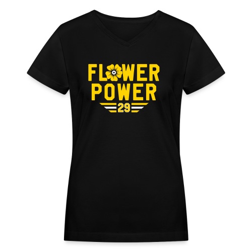 flower_power - Women's V-Neck T-Shirt