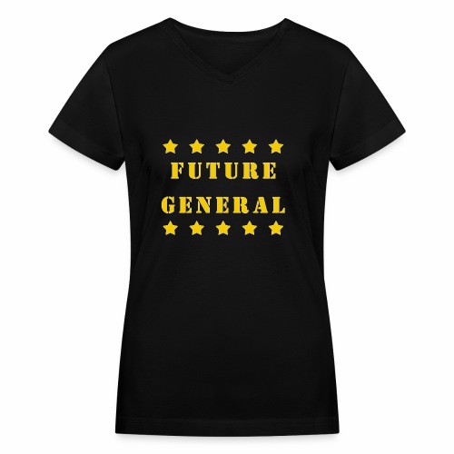Future General 5 Star Military Kids Gift. - Women's V-Neck T-Shirt