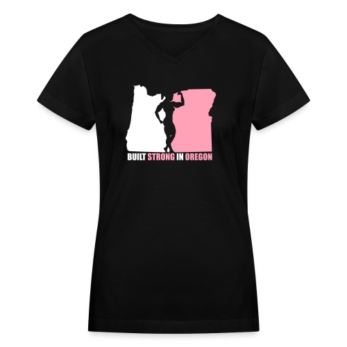 oregon_strong_female - Women's V-Neck T-Shirt