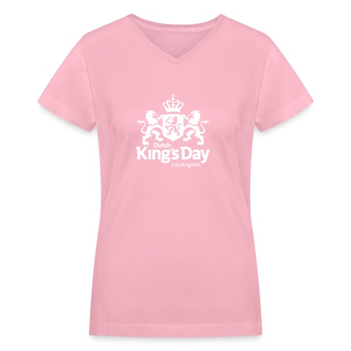 Dutch King's Day LA - Women's V-Neck T-Shirt