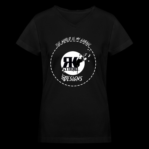 The World is My Garage - Women's V-Neck T-Shirt