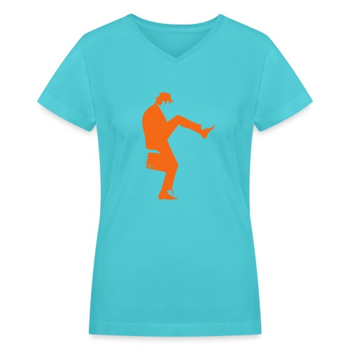 John Cleese Silly Walk - Women's V-Neck T-Shirt