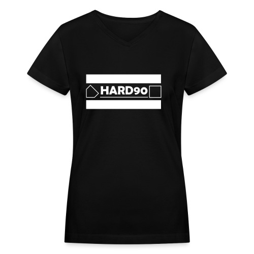 Original Hard 90 Logo - Women's V-Neck T-Shirt