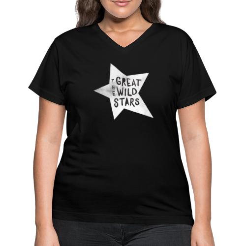 GWS: Classic Logo, Black and White - Women's V-Neck T-Shirt