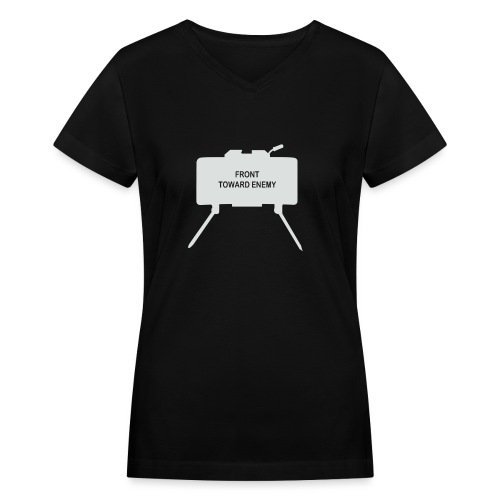 Claymore Mine (Minimalist/Light) - Women's V-Neck T-Shirt