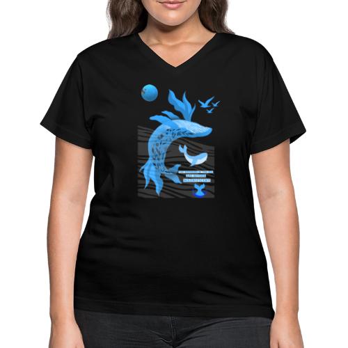 The Wonders Of The Sea - Women's V-Neck T-Shirt