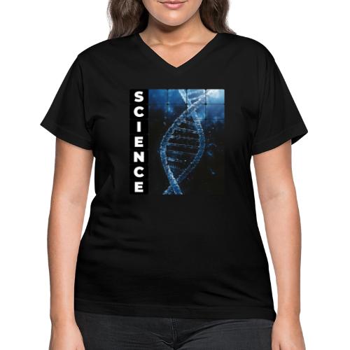 Frozen Code of Science - Women's V-Neck T-Shirt